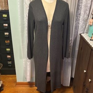 Talbots Silk Wool Cashmere Blend Duster Sweater Sz L